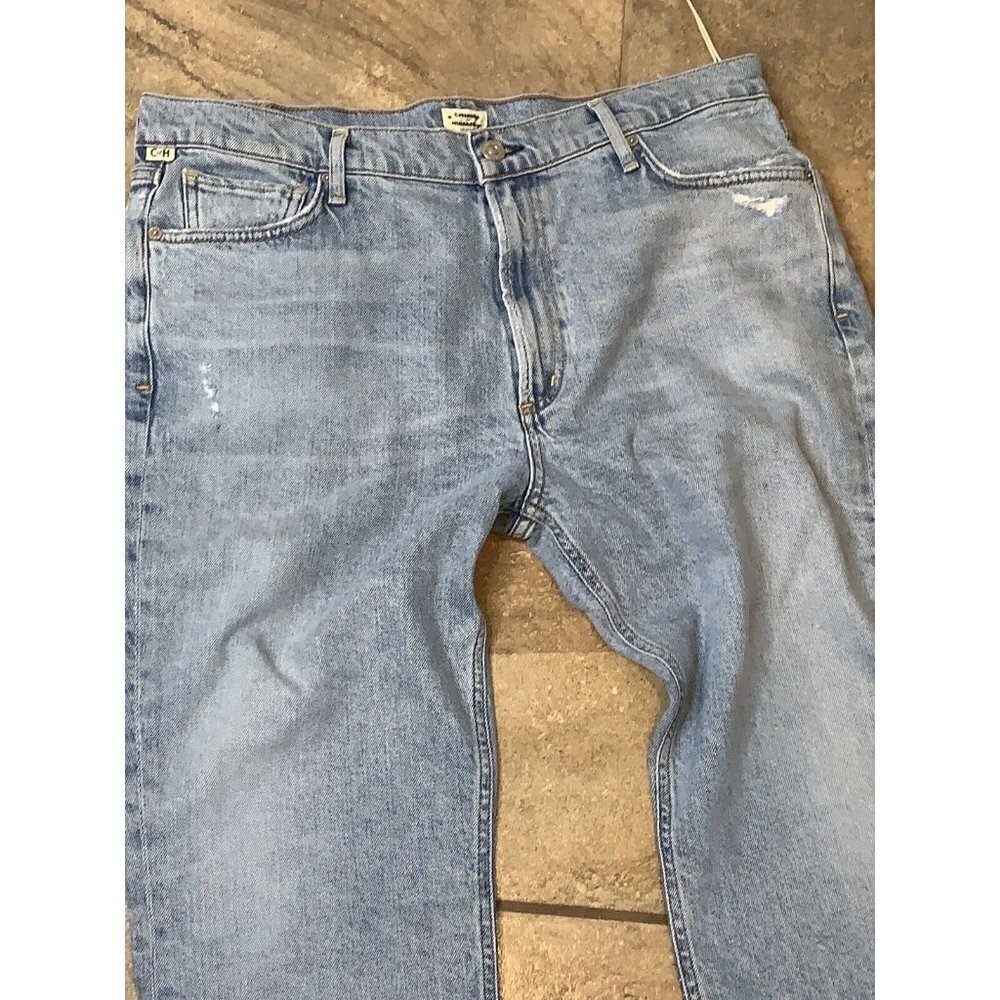Citizens of Humanity Demy Cropped Flared Denim Rinsed Jeans 32 Petite 32P $218 - Picture 6 of 9